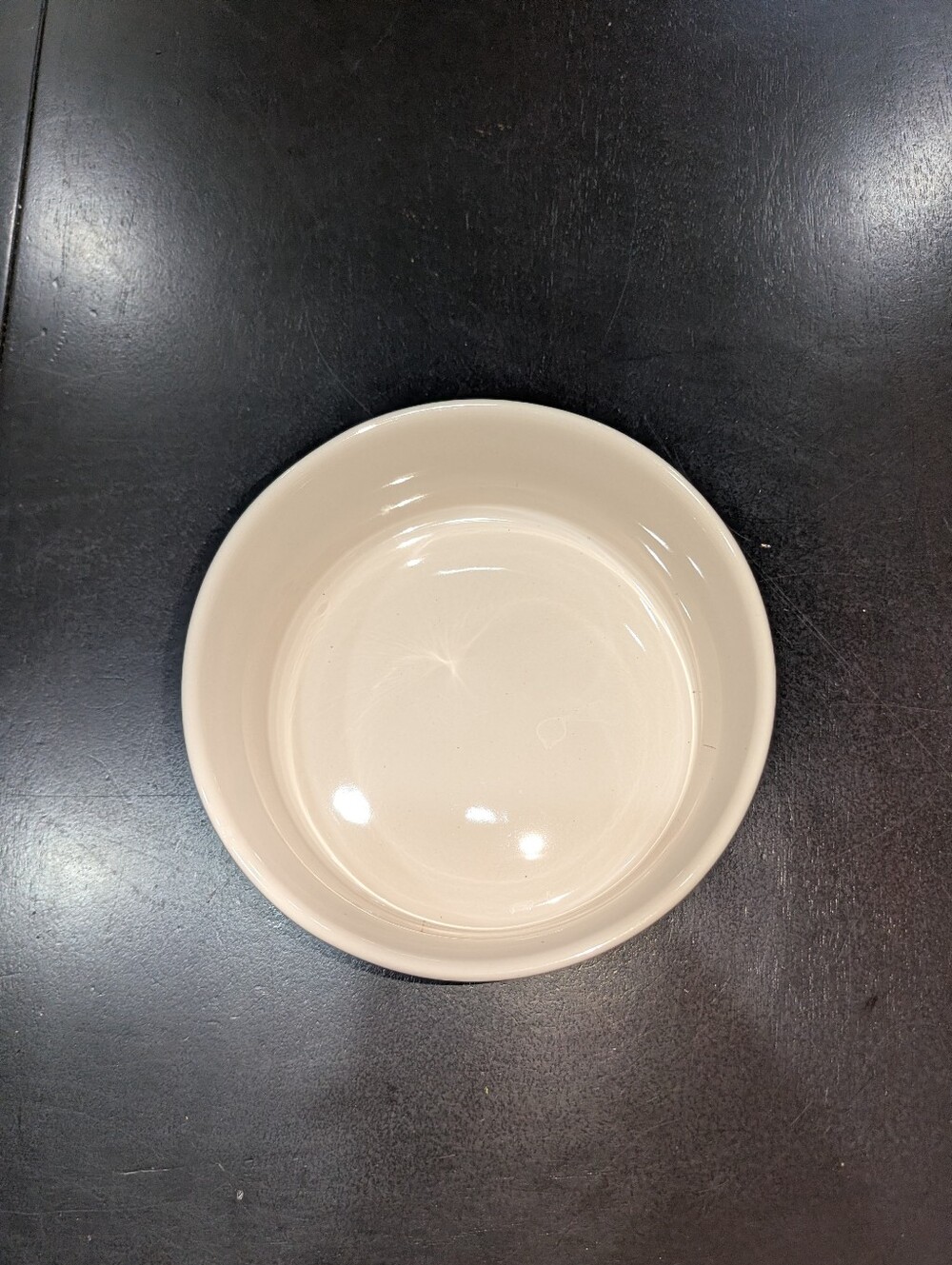 RAE DUNN Pet Dish Food/Water Bowl "SPOILED" 6" Diameter White - Picture 2 of 5
